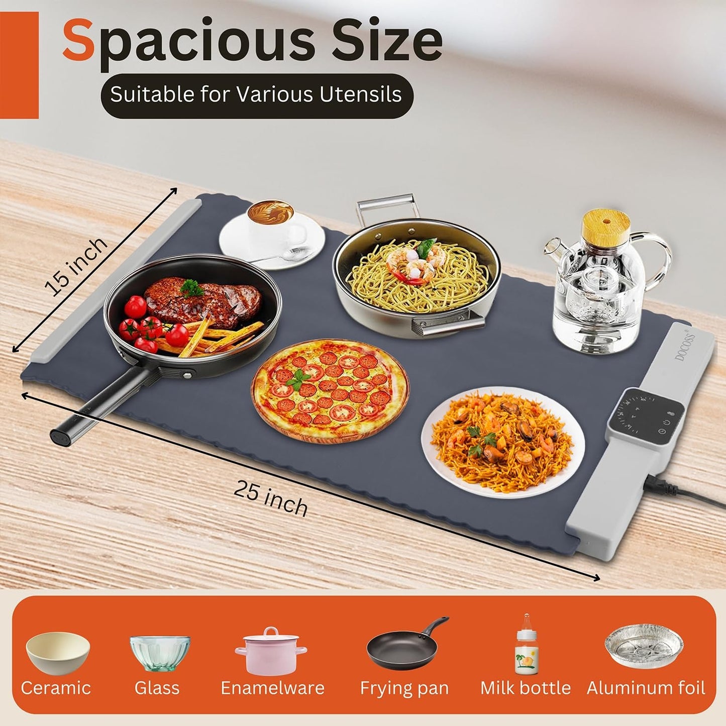 Portable Electric Food Warming Mat
