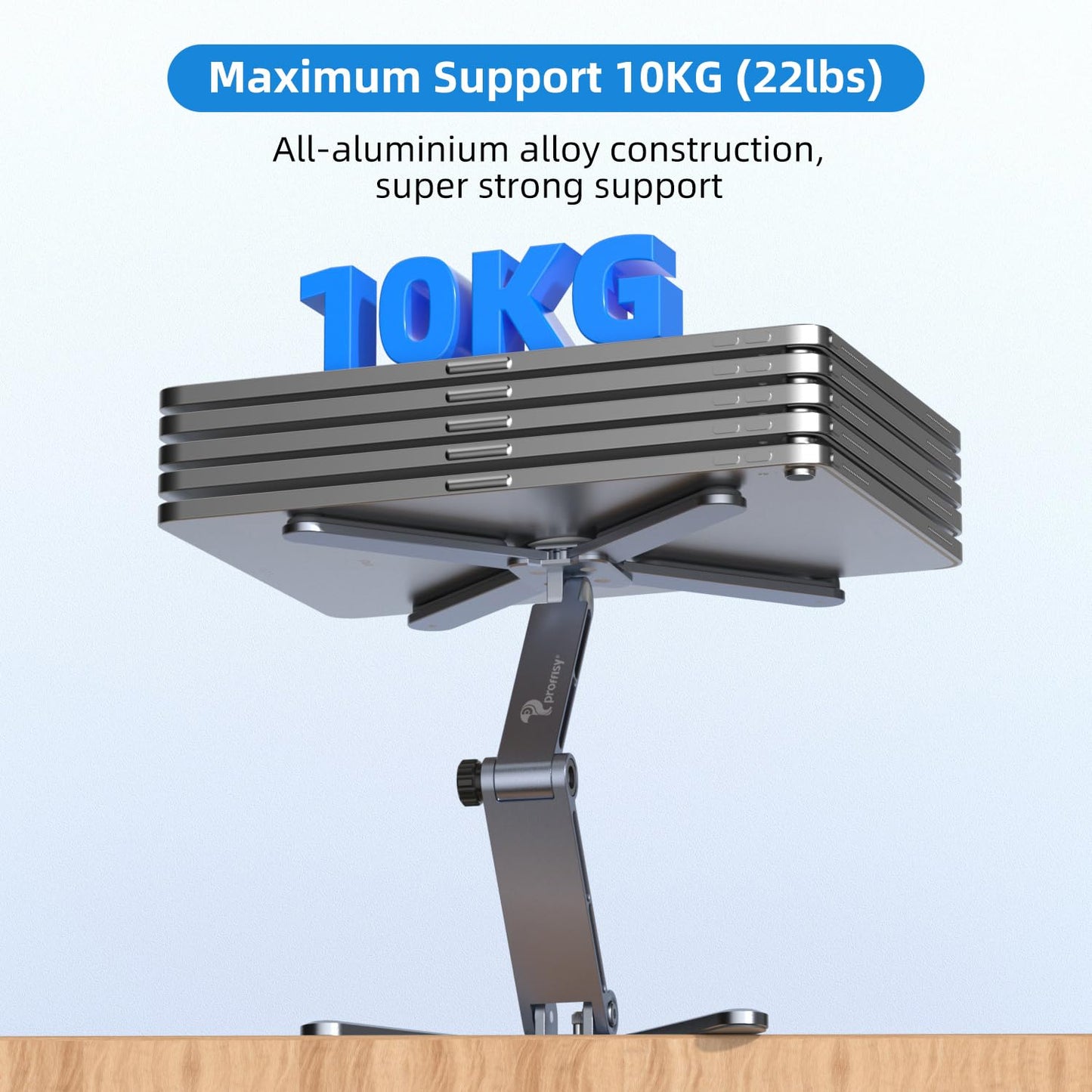 Adjustable Laptop Stand with 360 Rotating Base