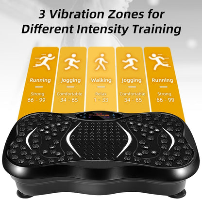 Lymphatic Vibrating Platform With Stretch Bands