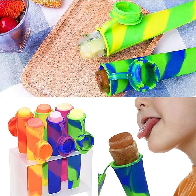 Reusable Silicone Popsicles Maker (Pack Of 4)