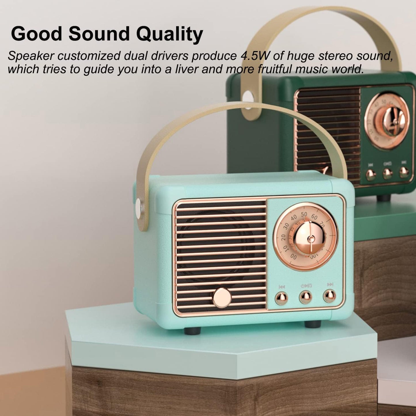 Mini Retro Bluetooth Speaker