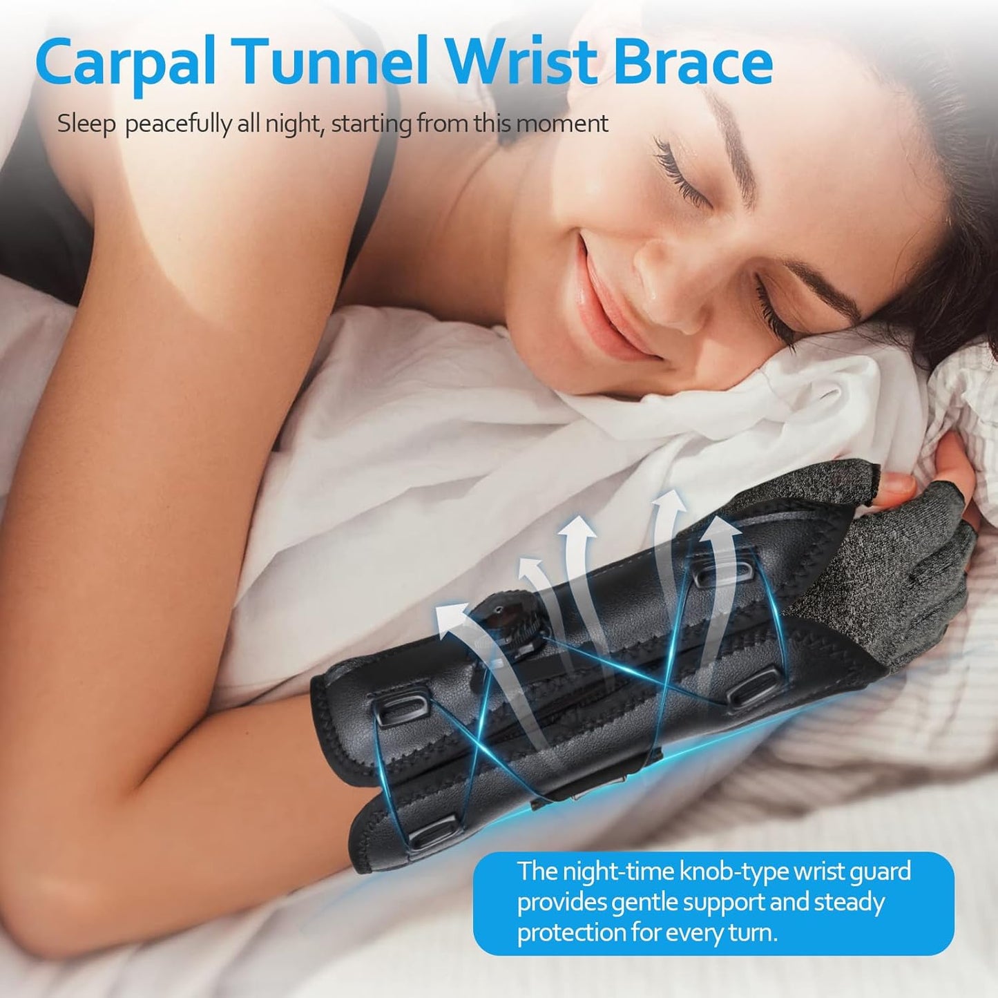 Adjustable Wrist Brace Support (Pack of 2) | Left & Right Hand