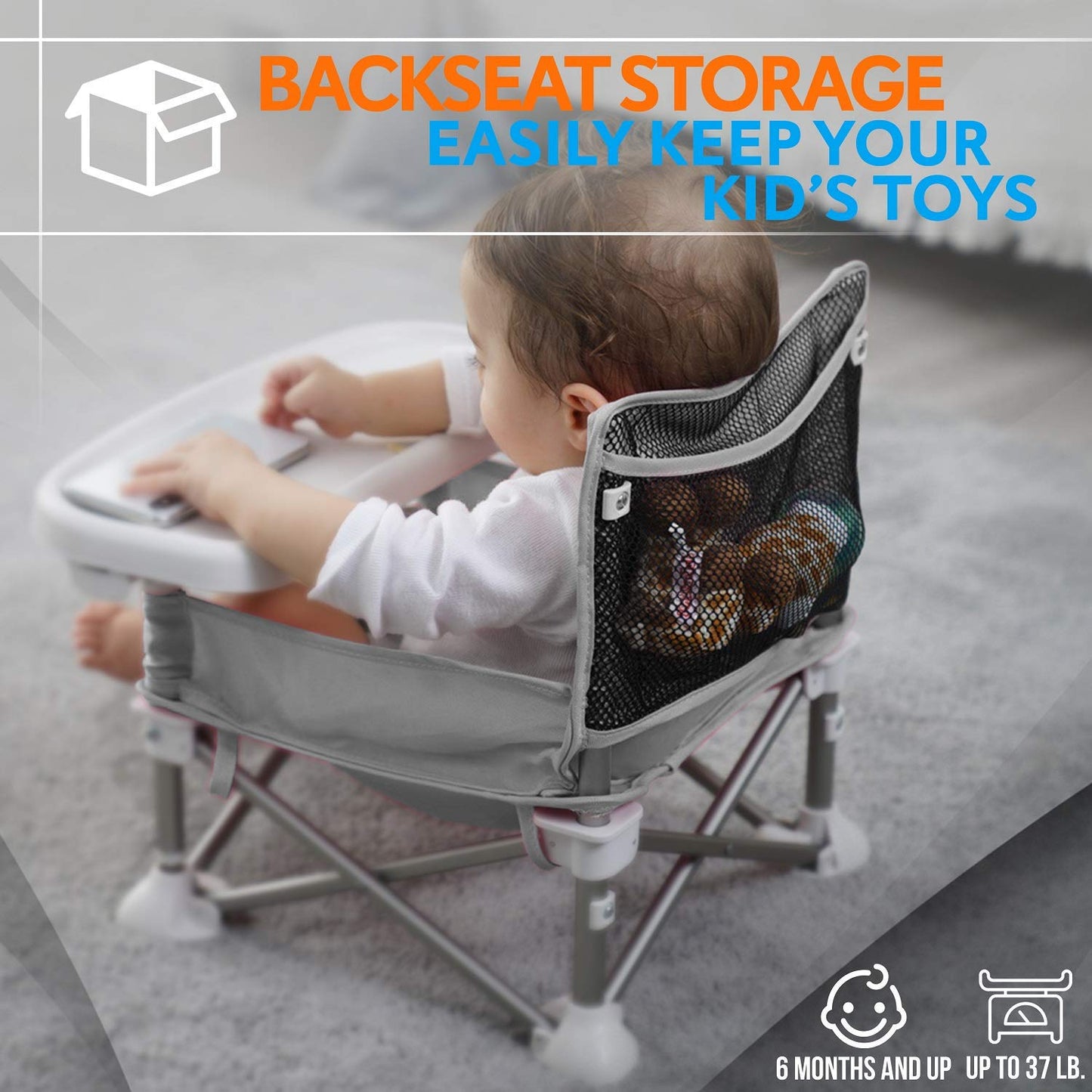 Foldable Baby Camping Chair with Tray