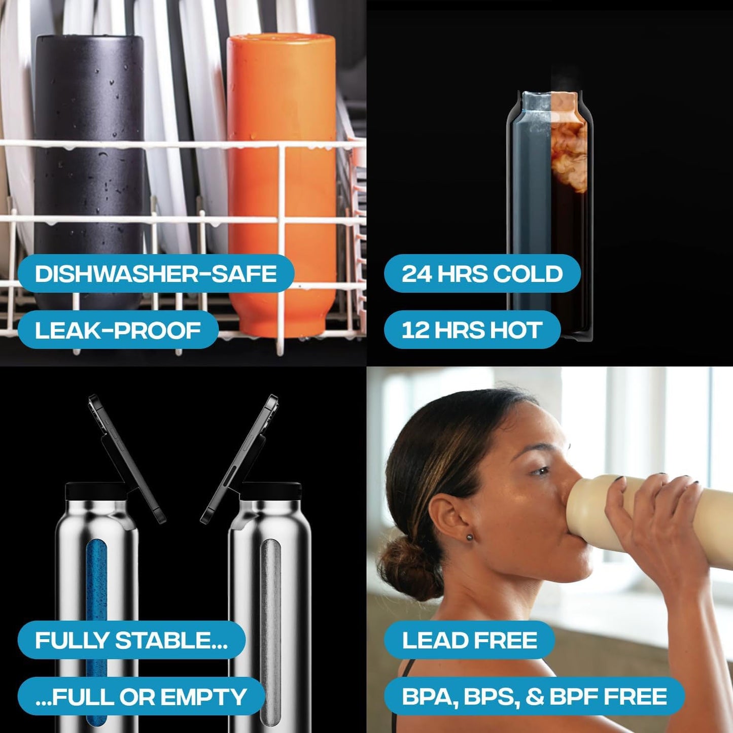 2-in-1 MagSafe Water Bottle and Phone Mount