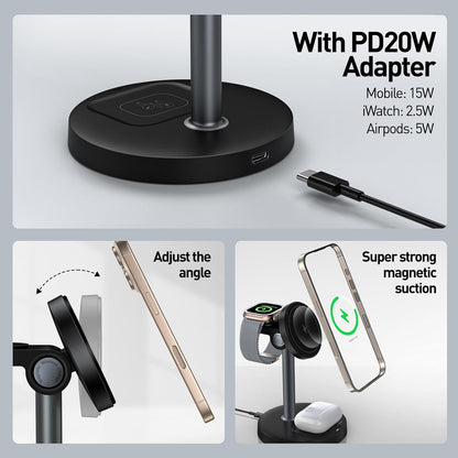 4 in 1 Wireless Magnetic Charger Stand