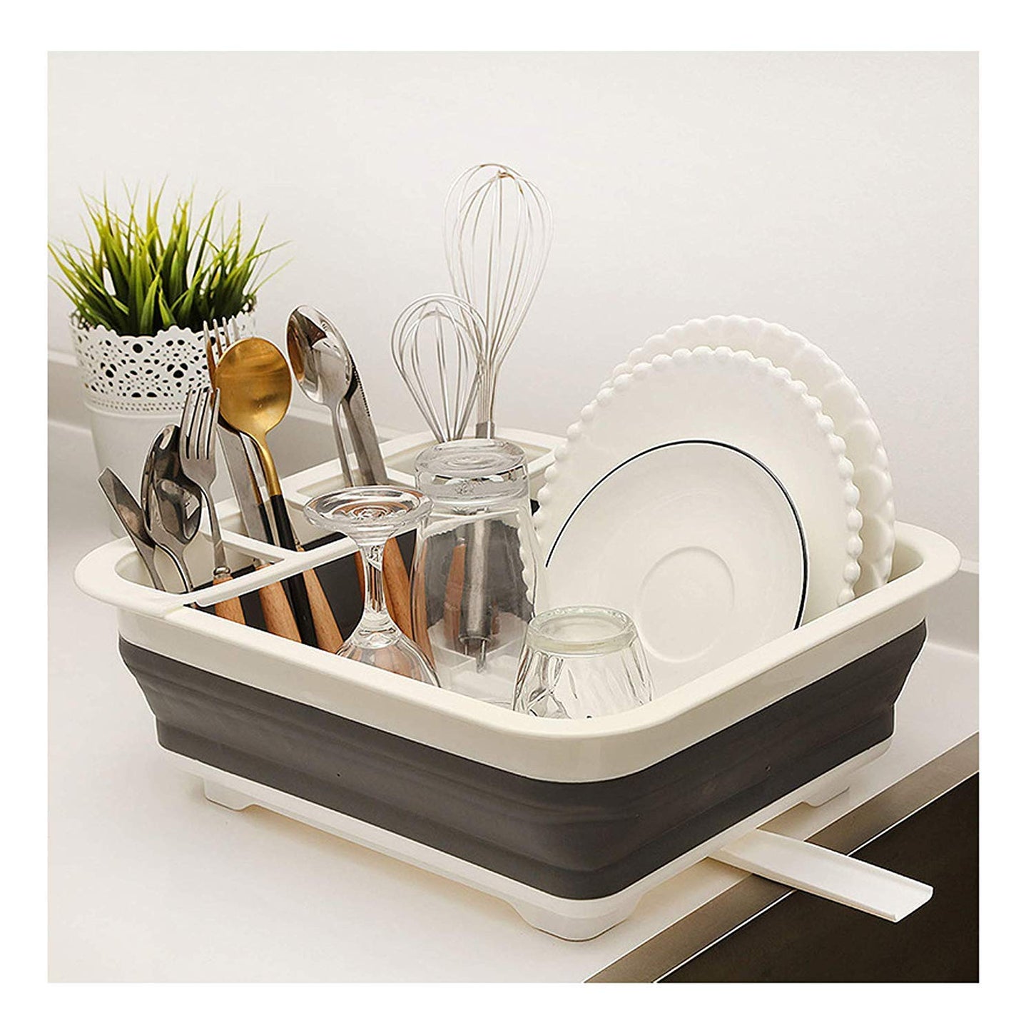 Foldable Silicone Kitchen Dish Drying Rack