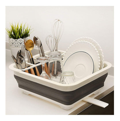 Foldable Silicone Kitchen Dish Drying Rack