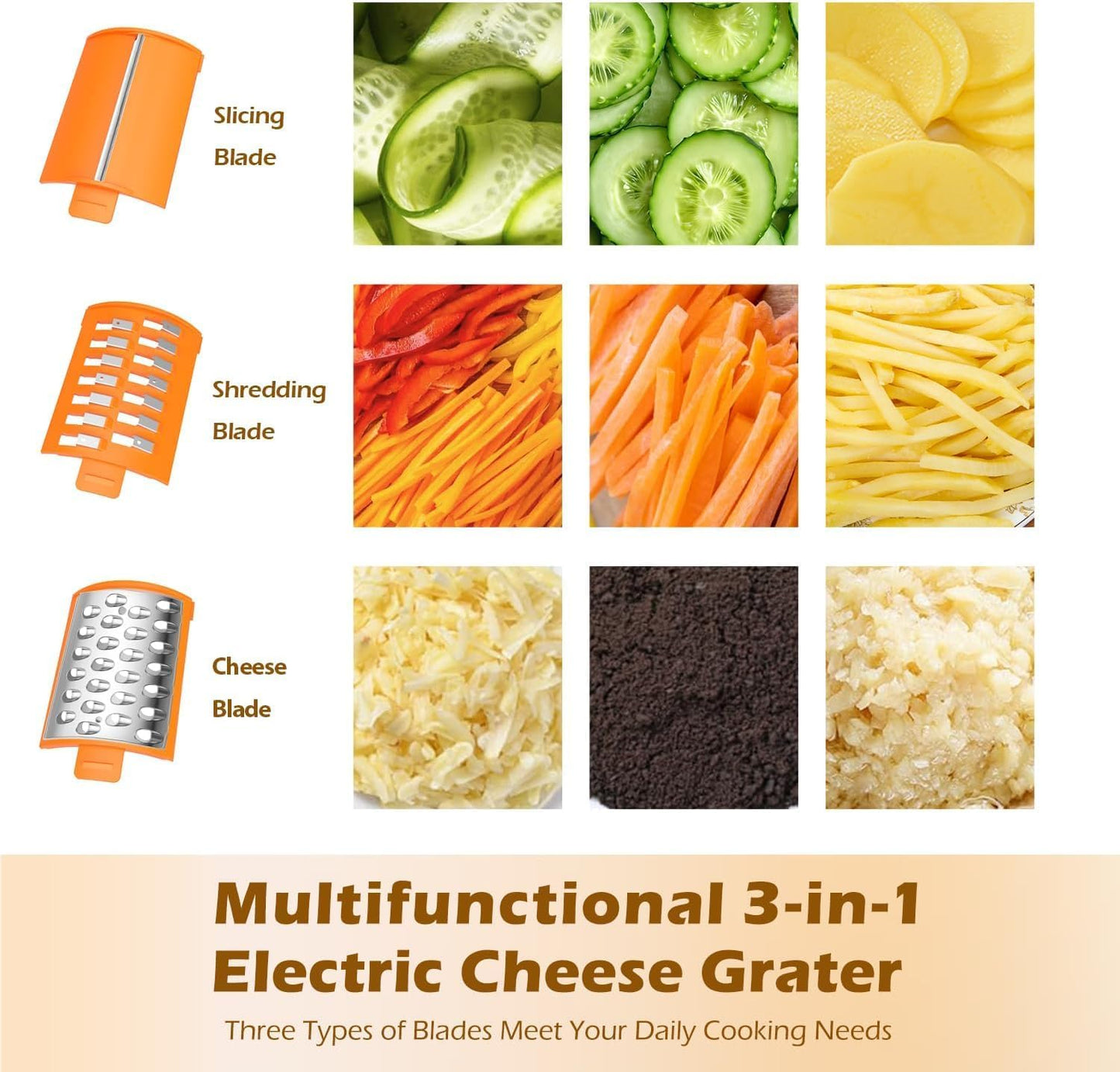 5-in-1 Automatic Electric Vegetable Cutter