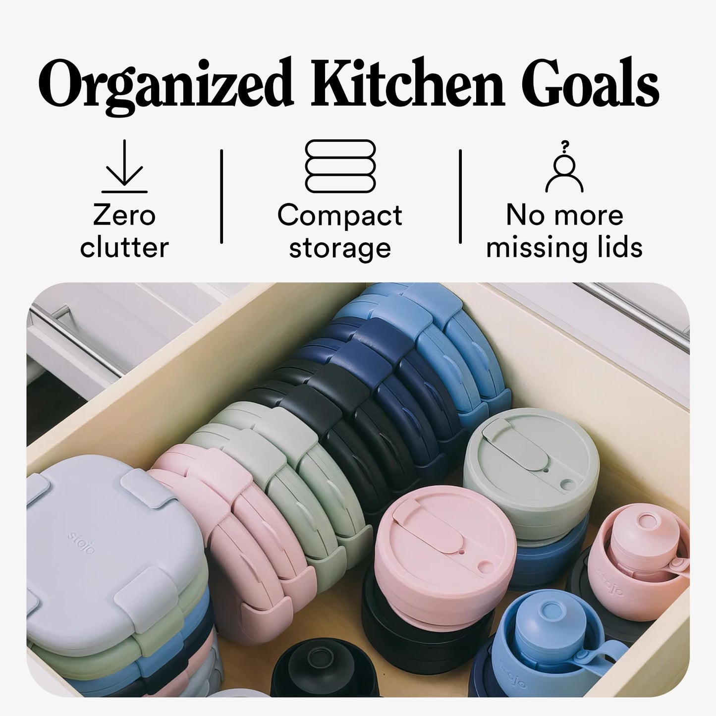 STOJO - Silicone Collapsible lunchbox
