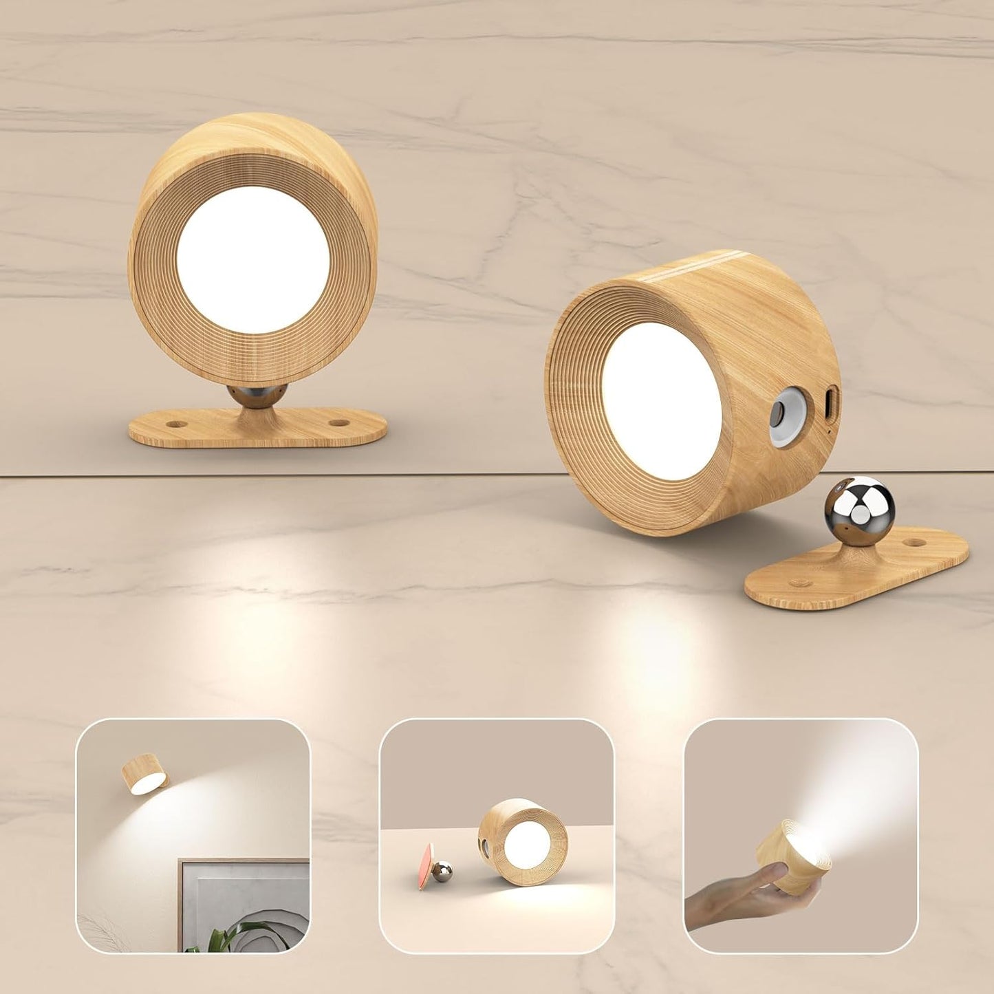 LED Sconces Wall Mounted Lamp with remote