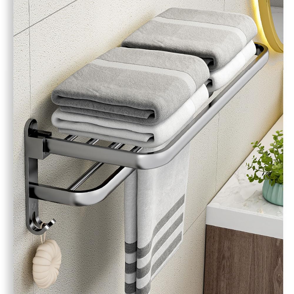 Wall Mounted Foldable Towel Rack