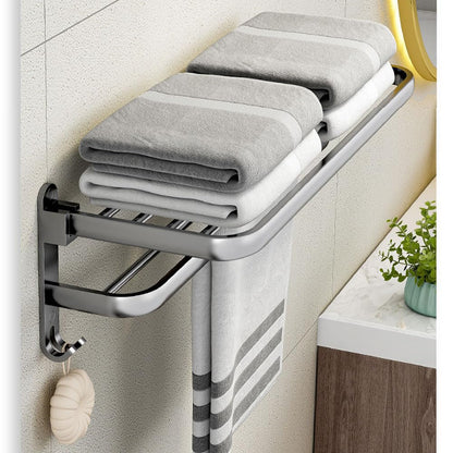 Wall Mounted Foldable Towel Rack