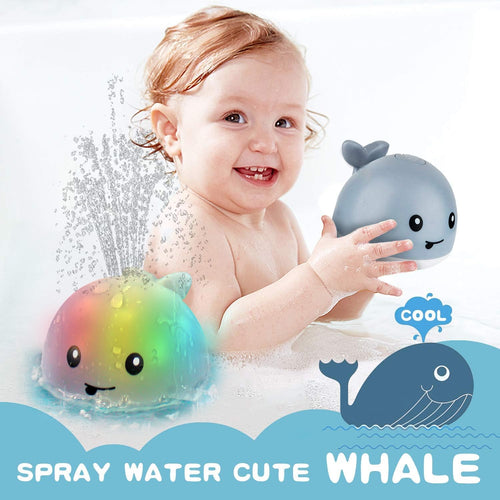 Magical LED Whale Bath Sprinkler Toy