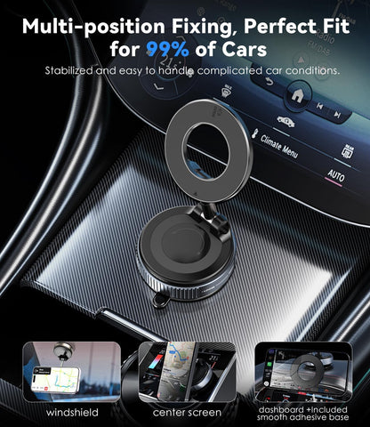 Foldable Magnetic Car Dashboard Phone Holder
