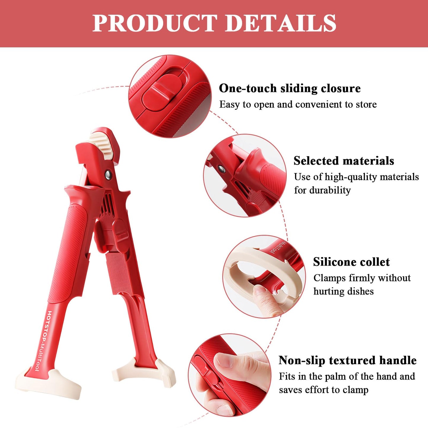 2-In-1 Anti-Scalding Bowl & Plate Clip Holder