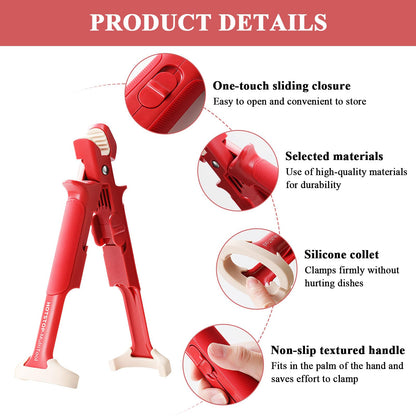 2-In-1 Anti-Scalding Bowl & Plate Clip Holder