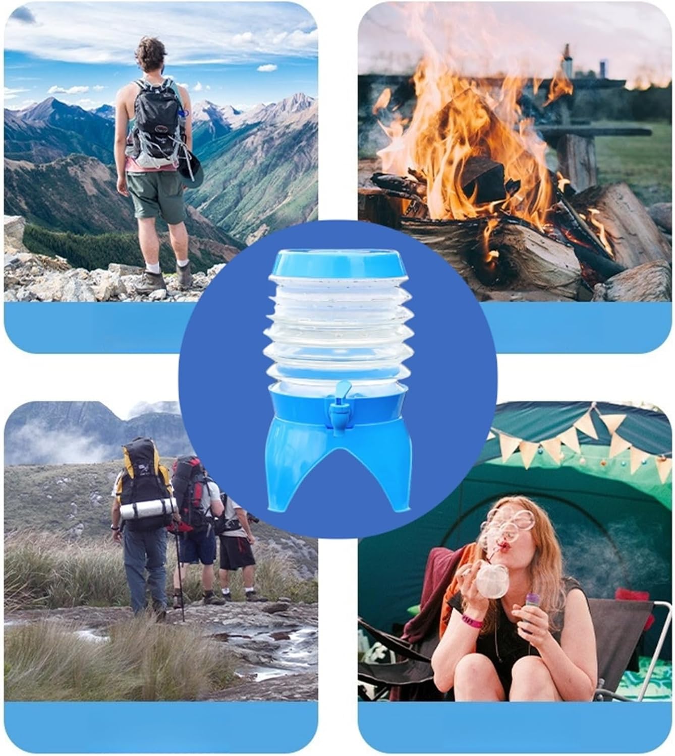💧 Portable Foldable Dispenser II Perfect For Travel & Outdoor Use.