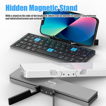 Foldable Bluetooth Keyboard with Magnetic Stand