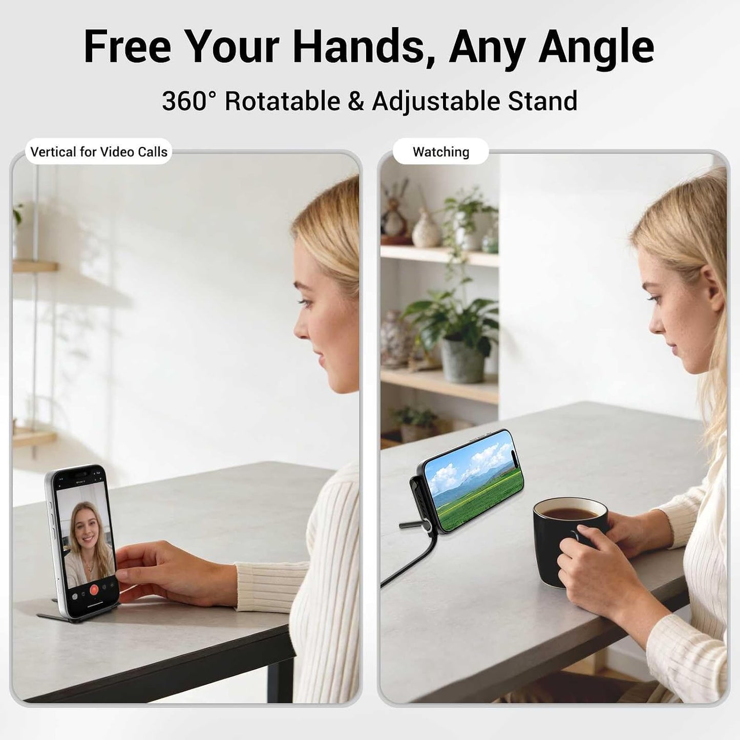 Folding Stand Charging Cable