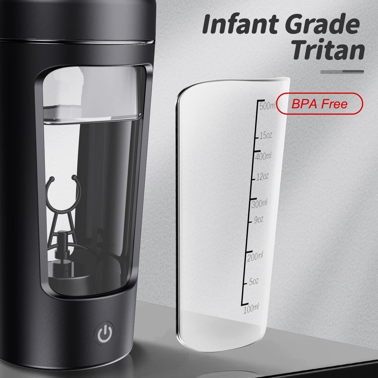 Portable Electric Shaker Bottle