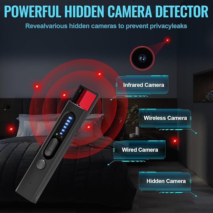 Anti-Spy Wireless Hidden Camera Detector