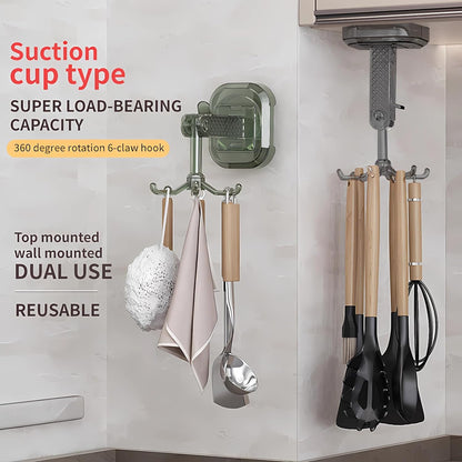 Multi-Purpose 360 Degrees Rotating Suction Hook