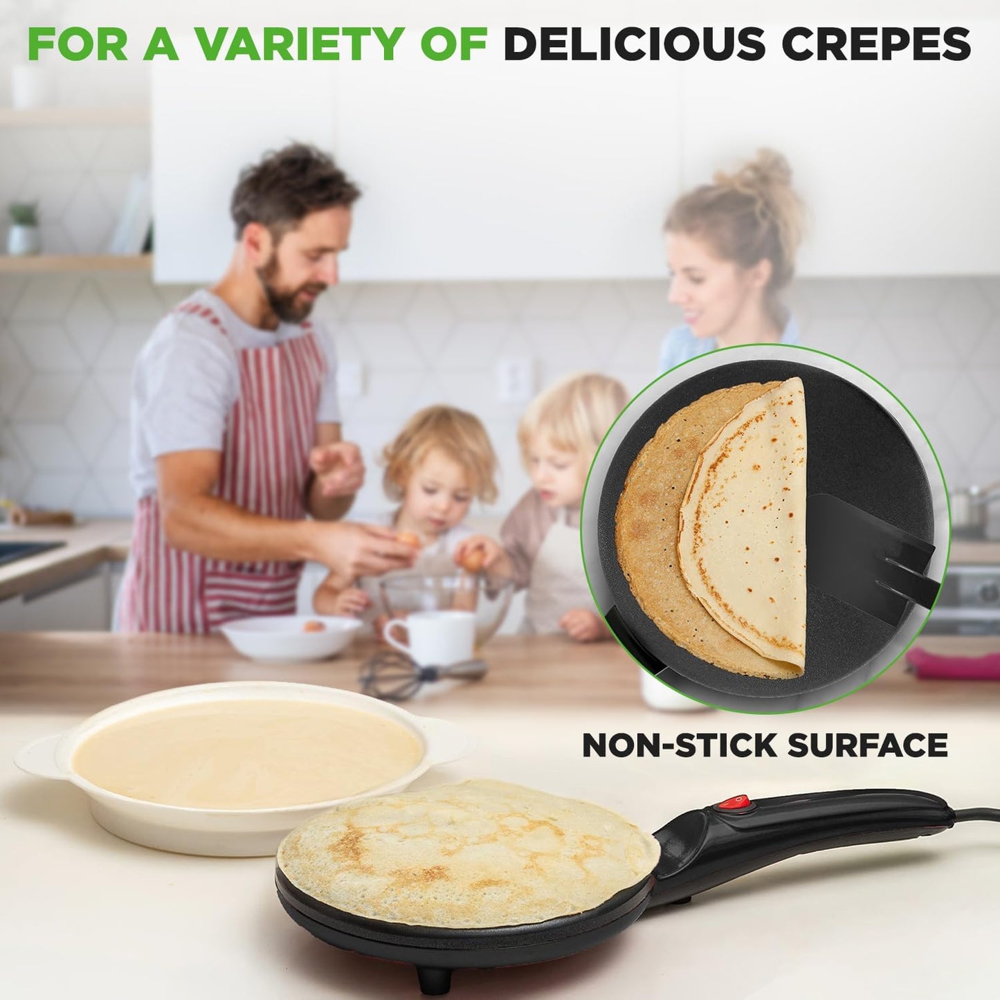 Non-Stick Electric Pancake Maker