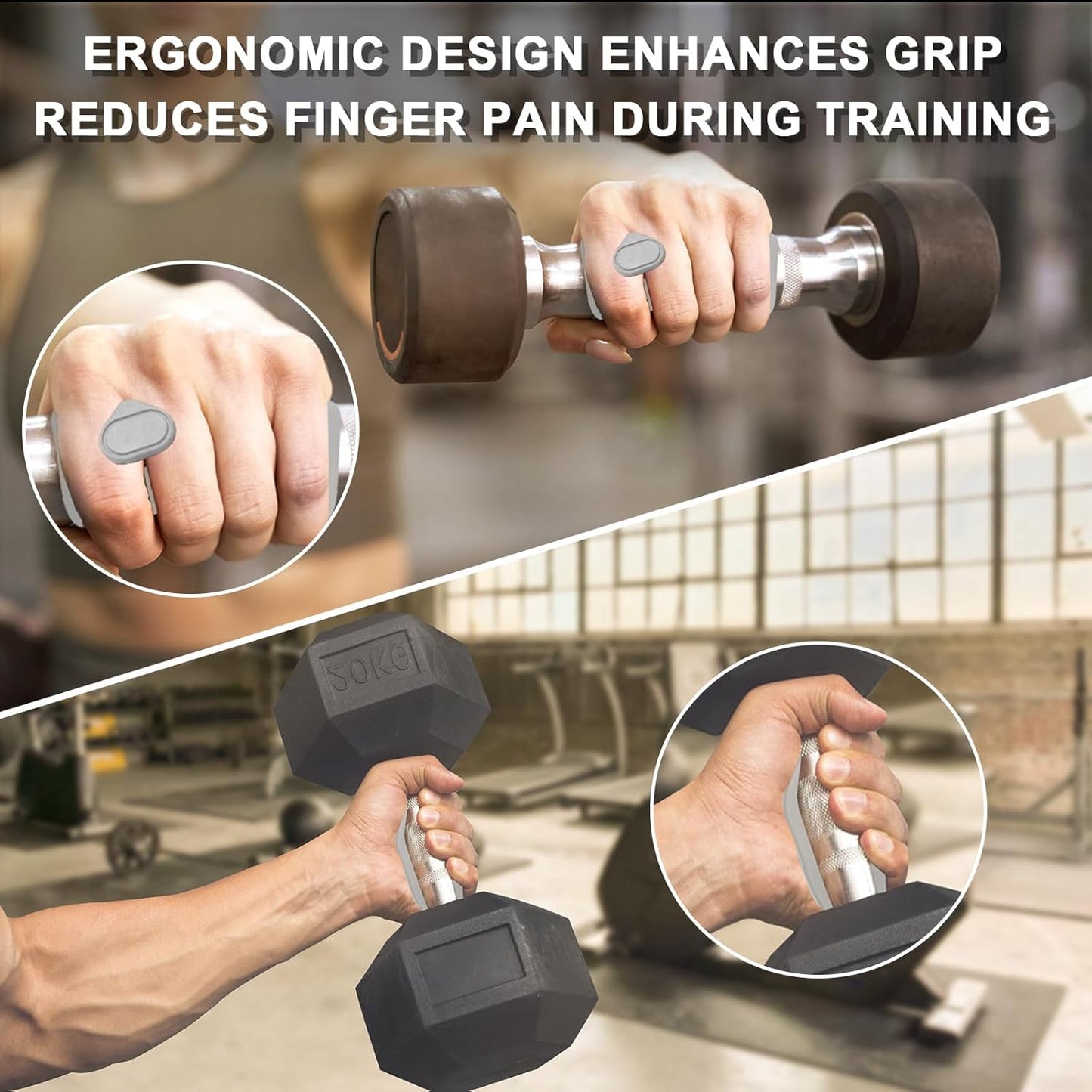Anti-Slip Workout Grips for Men & Women