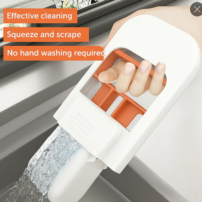 Scratch-Safe Compact Dual Texture Sponge Mop