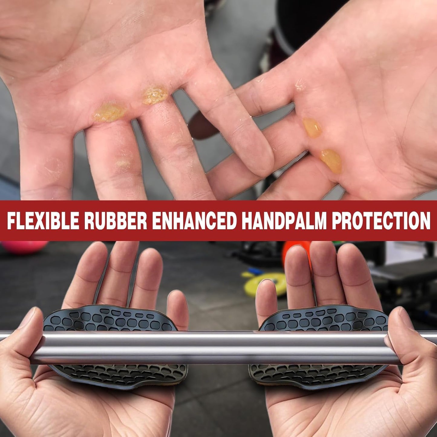 Anti-Slip Workout Grips for Men & Women