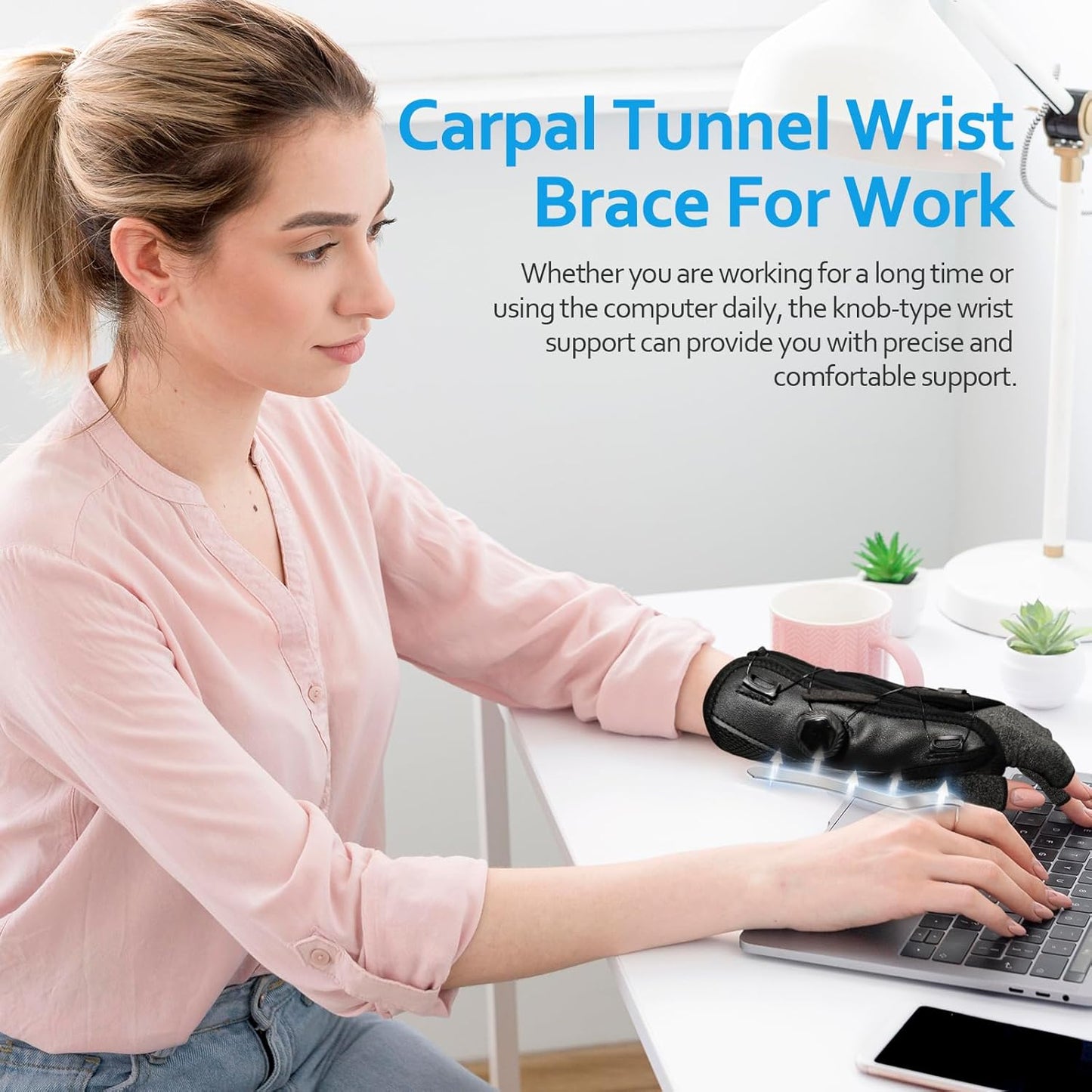 Adjustable Wrist Brace Support (Pack of 2) | Left & Right Hand