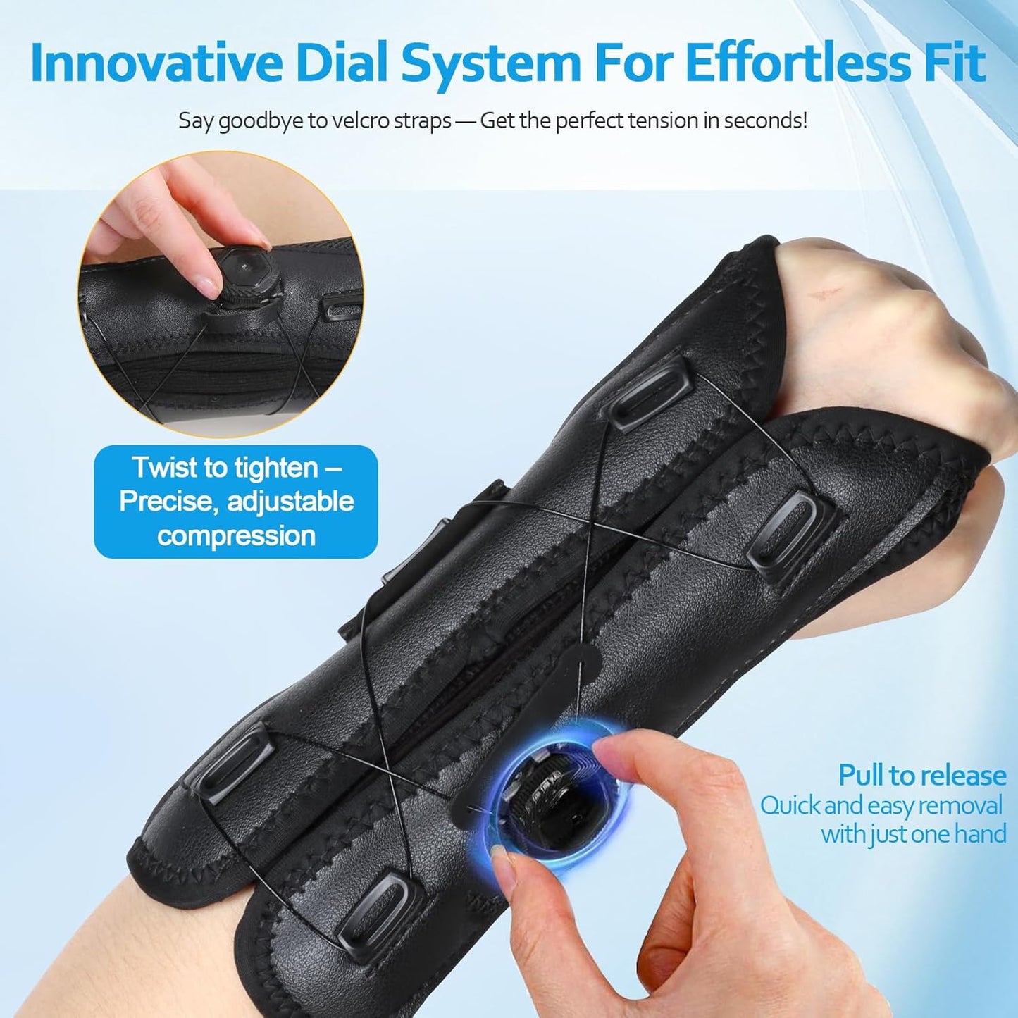 Adjustable Wrist Brace Support (Pack of 2) | Left & Right Hand