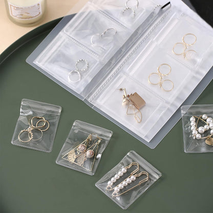 Transparent Jewelry Storage Book- 120 slots