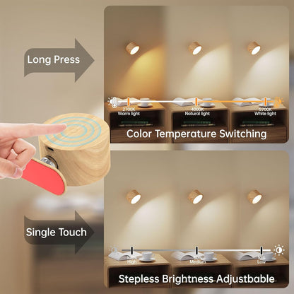 LED Sconces Wall Mounted Lamp with remote