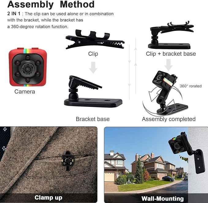 SQ11 Mini Night Vision Wireless 1080P Camera