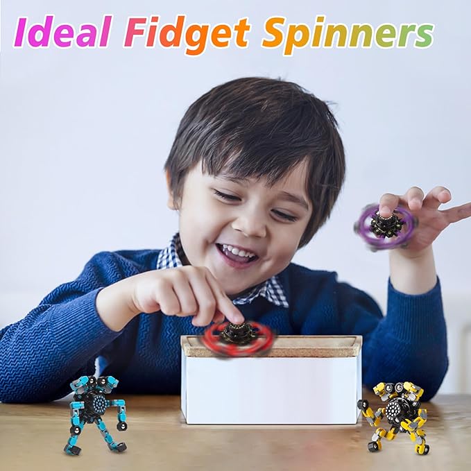Transformable Fidget Spinners for Kids & Adults