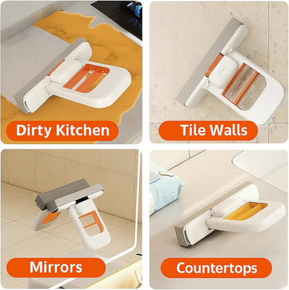 Scratch-Safe Compact Dual Texture Sponge Mop