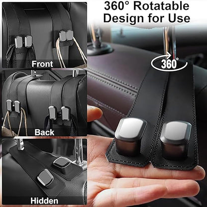 Car Seat Back Double Hook - Pack of 2