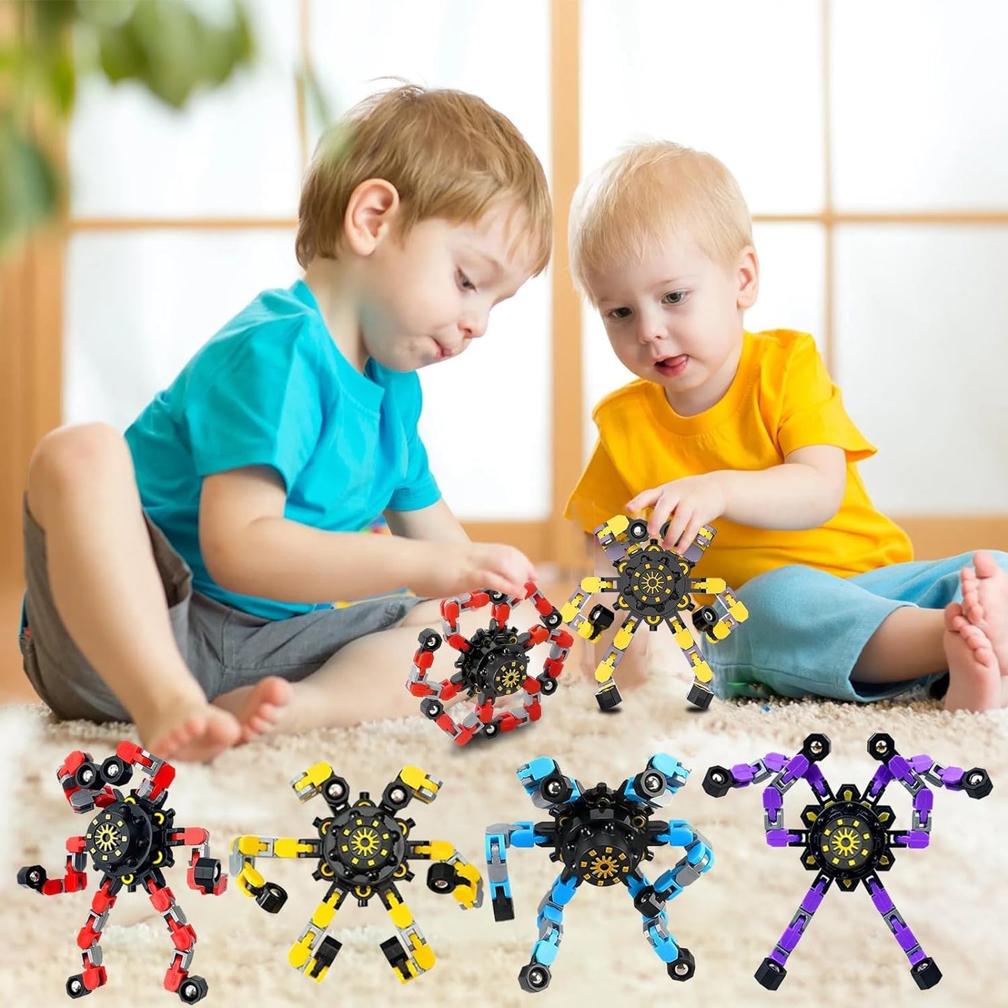 Transformable Fidget Spinners for Kids & Adults