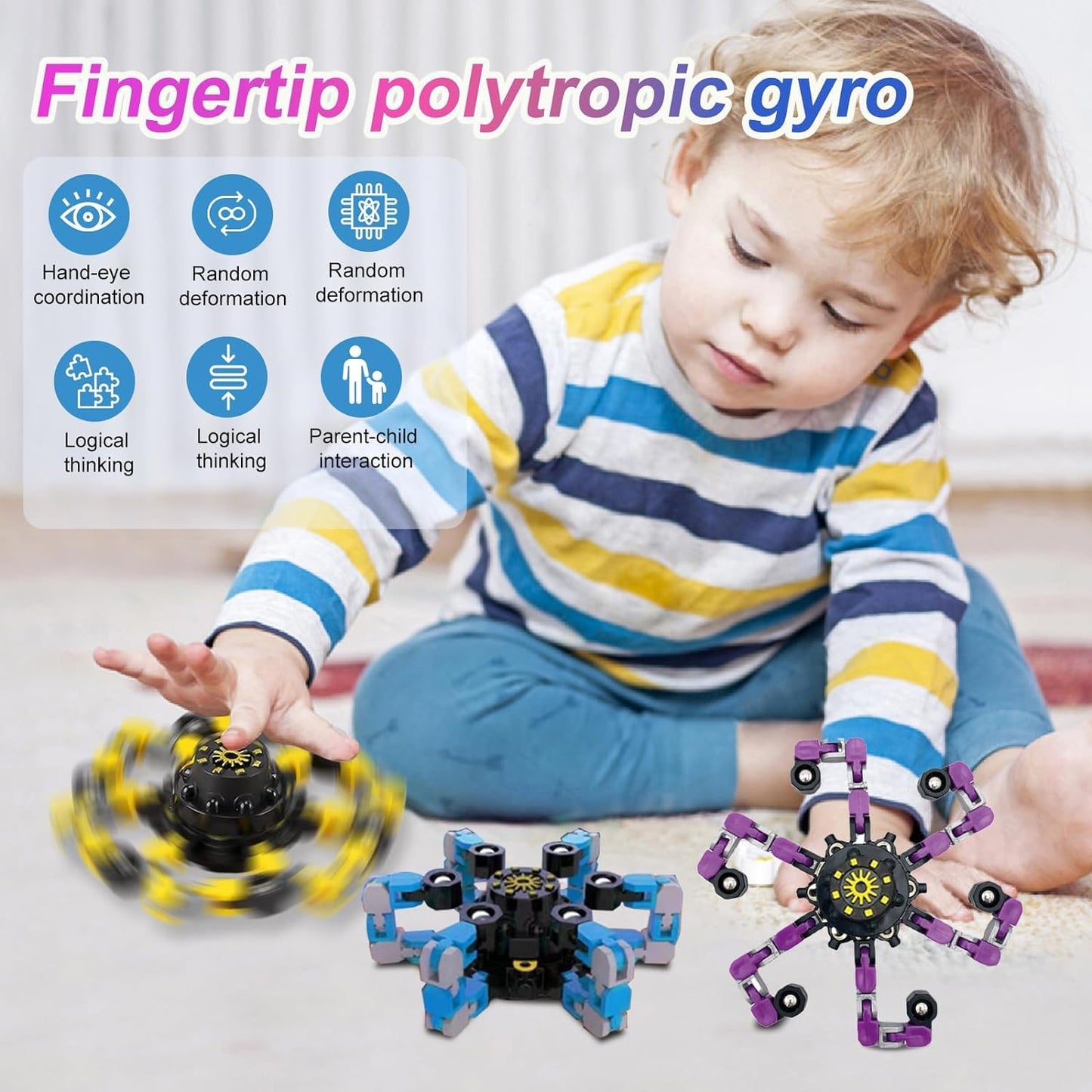 Transformable Fidget Spinners for Kids & Adults