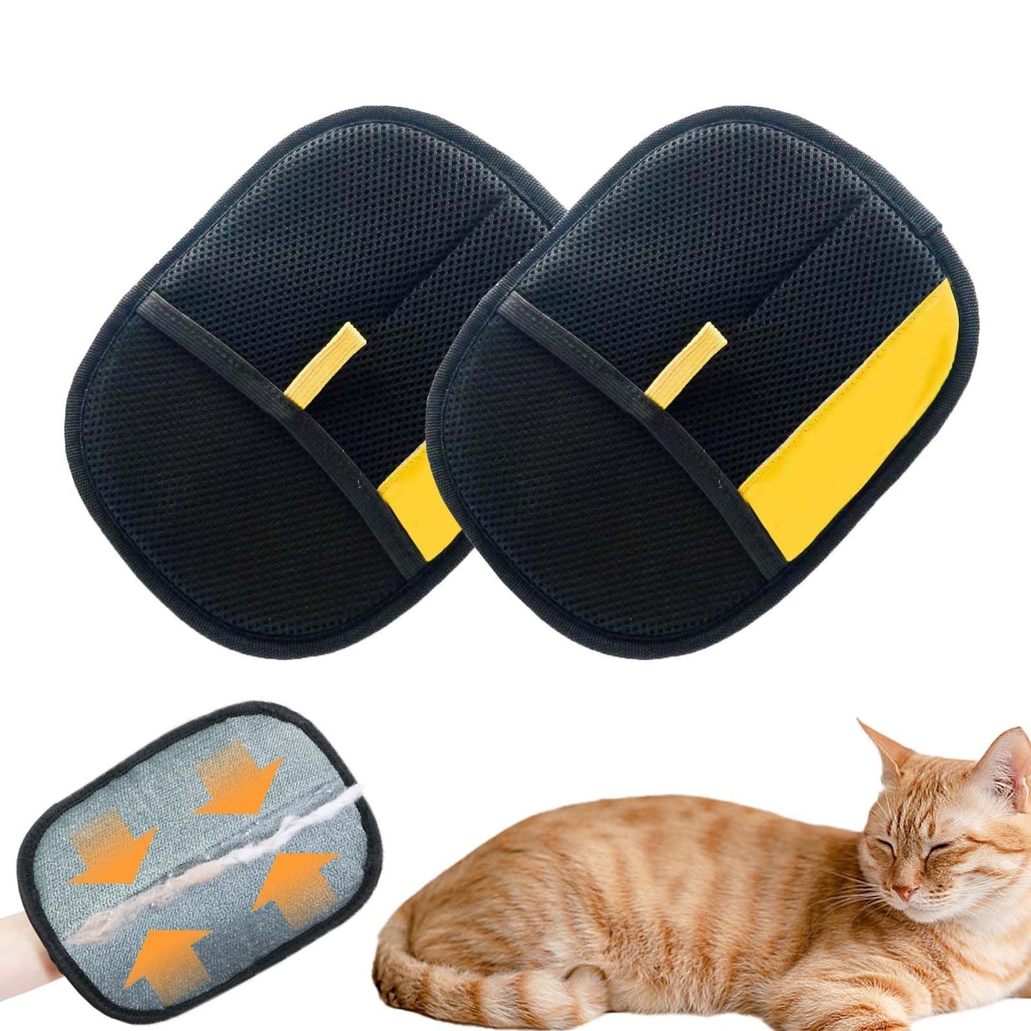 2-in-1 Pet Grooming & Cleaning Gloves
