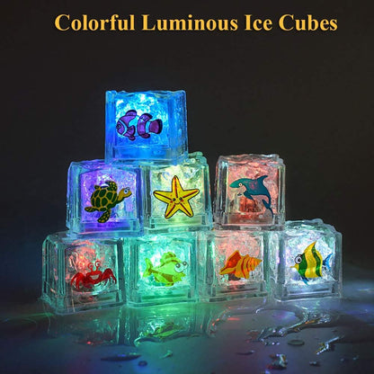 12 Light Ice Cube Bath Toy for Babies