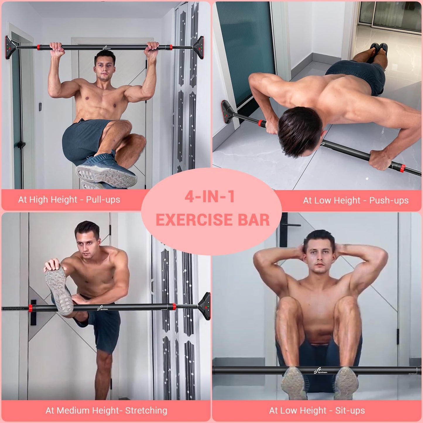 Multifunctional Pull Up Bar for Doorway