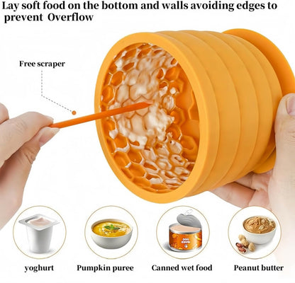 Non Slip Silicone Suction Slow Feeding Pet Bowl
