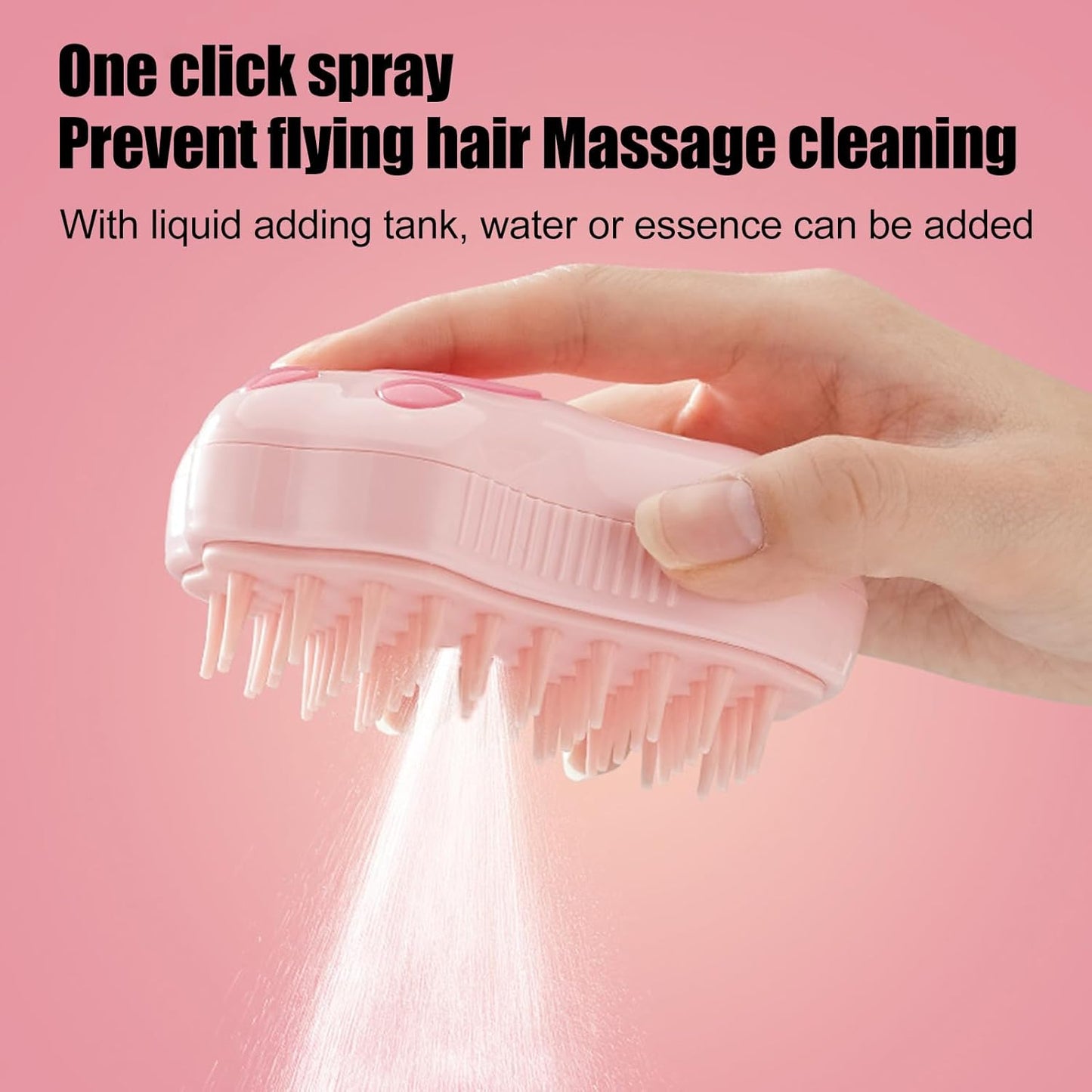 Rechargeable Pet Hair Spray Brush