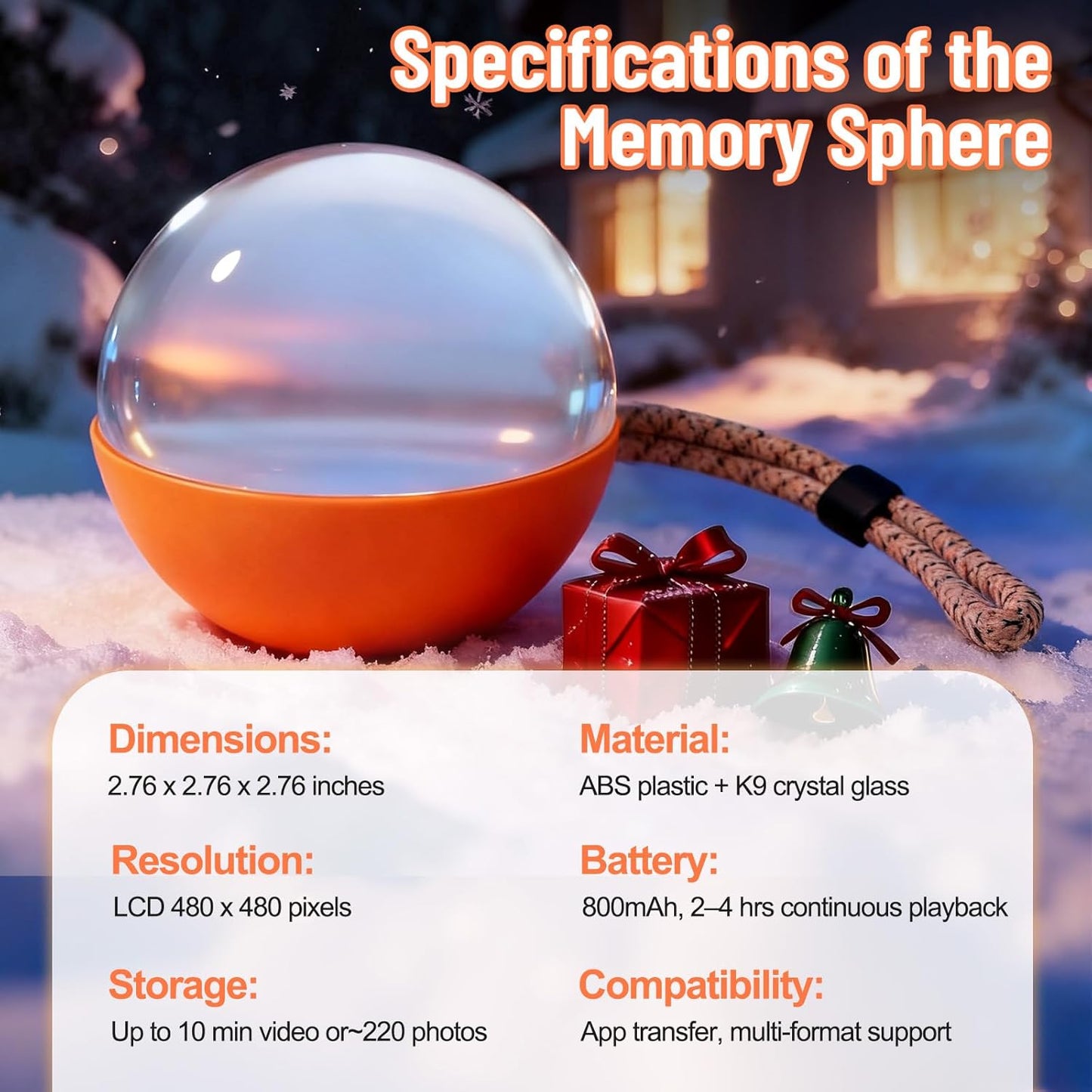 Video Player Crystal Memory Ball