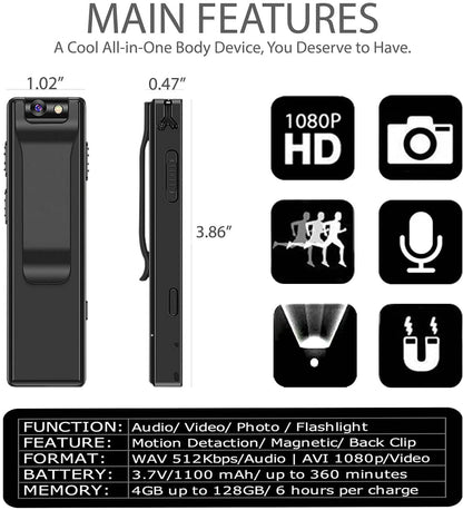 2k HD Body Camera