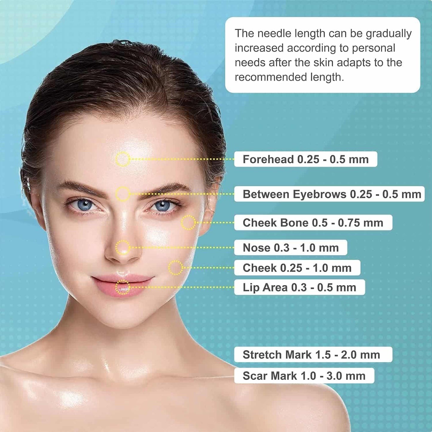 Derma Stamp for Skin Rejuvenation & Hair Growth – Microneedling Tool