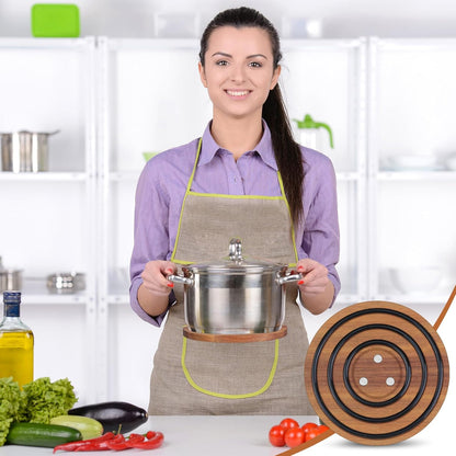 Magnetic Wooden Trivet for Hot Dishes