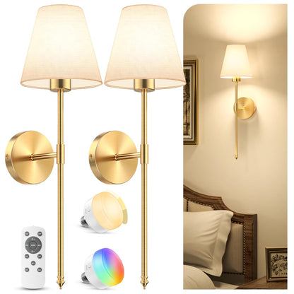 Smart RGB Wall Lamp Set with Remote